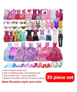 Doll Clothes for 13Inch Doll Dresses Gown with Shoes Outfit Set for Xmas... - €22,20 EUR