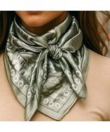 Silver Sage White Paisley Printed Western Southwestern Wild Rag Scarf Ac... - $28.71