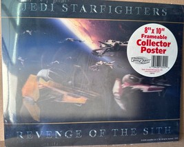 Star Wars - JEDI Starfighters 8&quot; x 10&quot; Hologram Lenticular Frameable Poster - £19.40 GBP