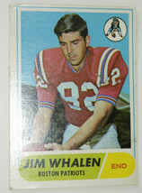 1968 Topps Set Break # 20 Jim Whalen Boston Patriots Football Card - £3.18 GBP