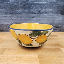 Lemon Fruit Bowl Embossed Decorative Floral by Blue Sky 6.5 in (16cm) - £15.17 GBP