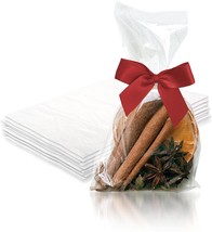 1000 Pack Clear Plastic Gusseted Bags 4x2x8 Side Gusset Cellophane Bags 1.0 mil - £40.34 GBP