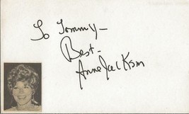 Anne Jackson Signed Vintage 3x5 Index Card JSA  - $29.69