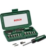 Bosch 46 pc Tool Screwdriver Ratchet Bit Socket Wrench Magnetic Bit Hold... - £32.95 GBP