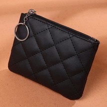 Women PU Leather Zip Coin Wallet Key Chain Fashion Small Purse Money Designer Pa - £17.39 GBP