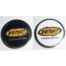 YES C GROOVE PUTTER RANGE GOLF BALL MARKER. WHITE, RED, BLACK OR PINK - $87.42 MXN