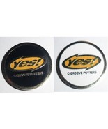YES C GROOVE PUTTER RANGE GOLF BALL MARKER. WHITE, RED, BLACK OR PINK - $7.51 CAD