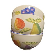 Vintage Orchard Jubilee 3-Soup/Cereal Bowls Heritage Mint Artist&#39;s Touch - £23.71 GBP