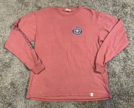 Simply Southern T-Shirt Womens Medium Rose Sea Turtle Long Sleeve Logo Beach USA - £18.10 GBP