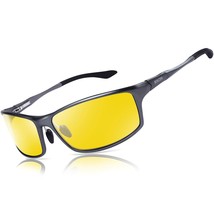 Night Vision Glasses For Driving, Hd Anti Glare Al-Mg Frame For Men And ... - £34.92 GBP
