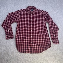 Ralph Lauren Polo Cotton Red Plaid Long Sleeve Button Up Shirt Boys Medi... - £17.53 GBP