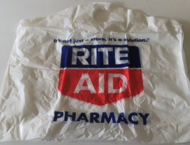 Vintage Large Rite Aid pharmacy store plastic bag movie photo prop - $19.75