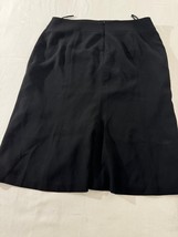 Kasper Women's Black Rear Zip Pull-On Skirt Size 10 Measured Waist 31" image 8