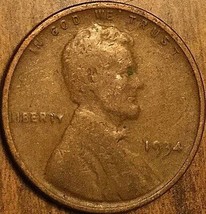 1934 Usa Lincoln Wheat Small Cent Penny - £1.36 GBP