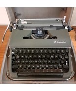Vintage Olympia De Luxe SM3 Portable Manual Typewriter 1957 olive green ... - $9,484.42 MXN