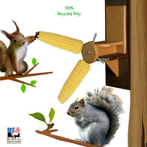 SPINNING SQUIRREL FEEDER Fun Entertainment 100% Recycled Poly Amish Hand... - £55.80 GBP+