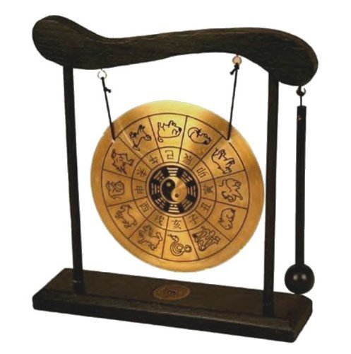 Mzo Zen Art Brass Feng Shui Desktop Gong