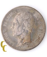 1849 Belgium 5 Franc, 5 Frank (Extra Fine, XF) King Leopold Silver KM#17 - $2,586.67 MXN