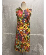 Samuel Winston Vintage Floral Women&#39;s Dress, Size 12, Made in Italy - £29.02 GBP
