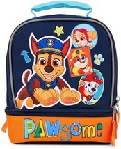 Paw Patrol Chase &amp; Marshall BPA-Free Dual Chamber Insulated Lunch Box Tote $25 - £11.91 GBP