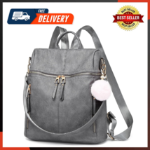 Backpack Purse For Women Large Capacity Multipurpose Travel Bag Leather Backpack - £24.18 GBP