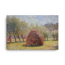 Claude Monet Haystacks at Giverny, 1885.jpeg Canvas Print - $99.00+