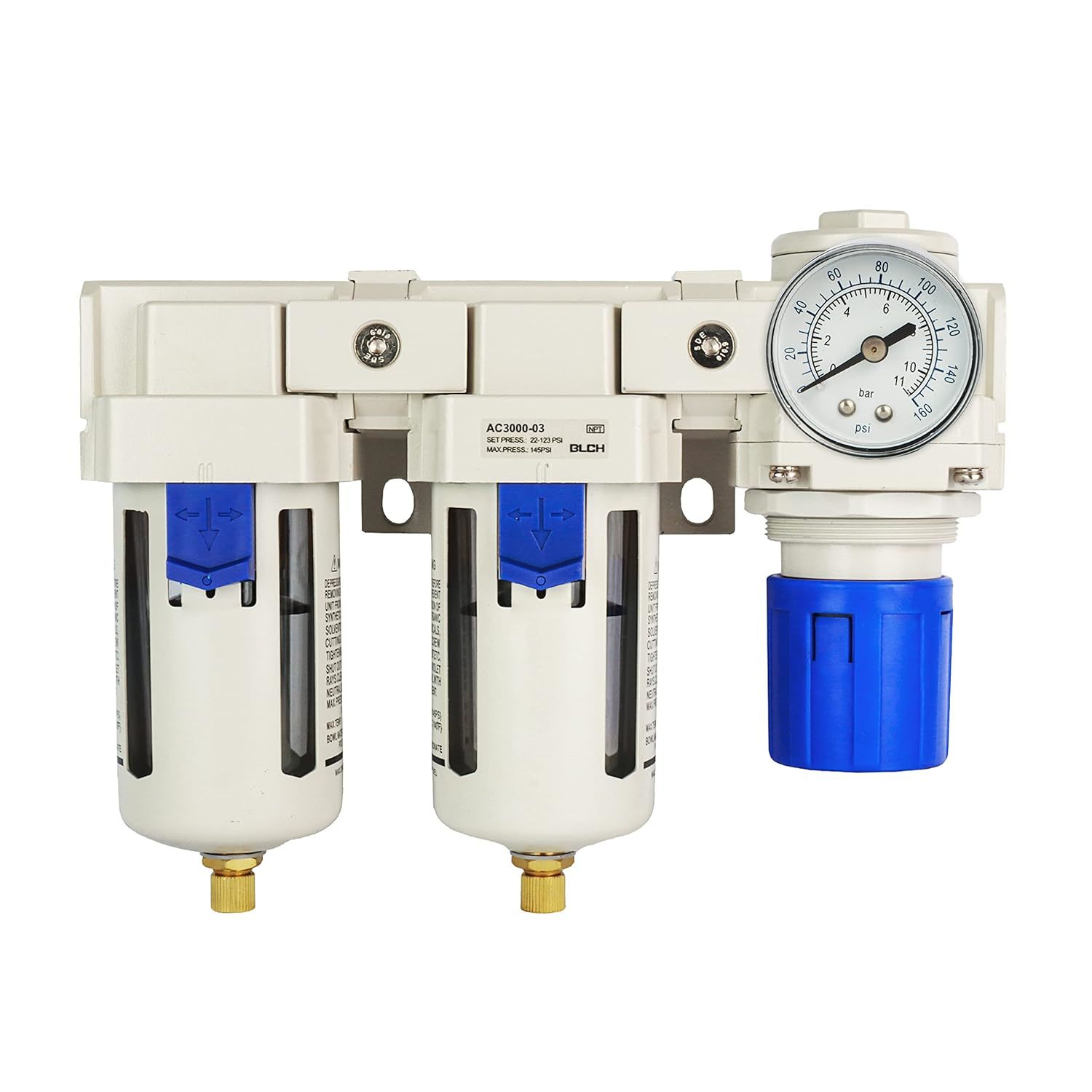 Blch 3/8&quot; Npt Air Compressor Filter - Double Compressed Air Dryer, 160 P... - $44.99