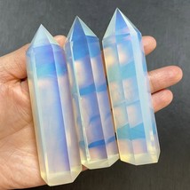 Natural Opal Healing Crystal Tower Point Wands Obelisk Chakra Home Decor... - £22.72 GBP