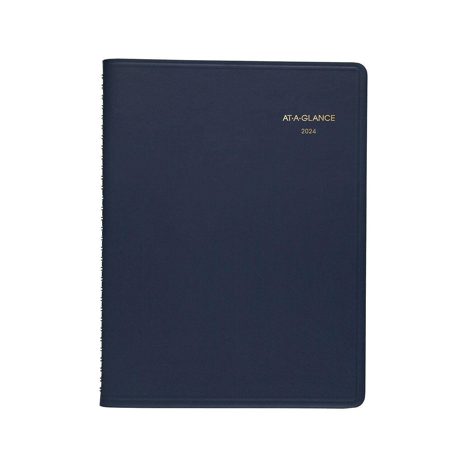 2024-2025 AT-A-GLANCE 8.25" x 11" Weekly Appointment Book Navy (70-950-20-24) - £39.49 GBP