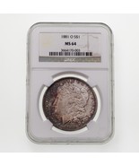 1881-O Argent Morgan Dollar Classé Par NGC Comme MS-64 - $498.98 CAD