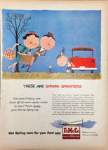 Vintage FoMoCo 1957 Print Ad Spring Tune Ups With Genuine Ford Parts - $5.49