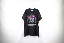Vtg 90s Streetwear Mens XL Excalibur Casino Las Vegas Fire Flames T-Shirt USA - £39.52 GBP