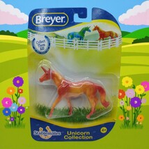 Breyer Stablemates Unicorn Collection Red-Orange Tangerina No. 6945 Worn... - $196.44 MXN