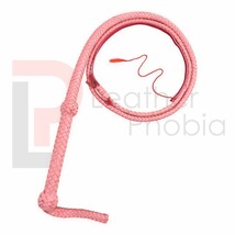 Genuine Cow hide Pink Leather 06 Feet Long 12 Plait Whip indiana jones Bullwhip - £25.77 GBP