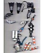 G I Joe Large Lot of 17 Frogman Scuba Equipment pieces Vintage - $20.44 CAD