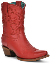 Corral Women&#39;s Embroidered Ankle Snip Toe Western Boots - £119.35 GBP