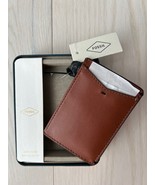 Fossil Joshua Vegan Cactus Slim Card Case Front Pocket Wallet Brown - $108.22 CAD