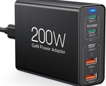 200W Usb C Fast Charger 5-Port Charging Station Block Hub Laptop Charger... - $74.99