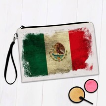 Mexico : Gift Makeup Bag Distressed Flag Vintage Mexican Expat Country - £9.43 GBP