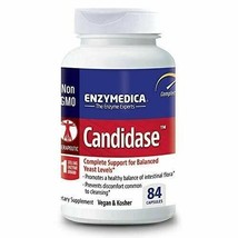 NEW Enzymedca Candidase Enzyme Supplement to Support Balanced Yeast 84 Capsules - £34.36 GBP