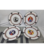 Disney Mickey Mouse Plate 7.5 Inch Lot of 4 Brave Wizard Steamboat - $39.95