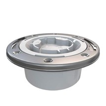 Oatey Fast Set 4 in. PVC Hub Toilet Flange w/ Test Cap and Stainless Steel Ring - £8.69 GBP