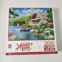 Master Pieces Memory Lane Lakeside Memories 300 Ez Grip Large Jigsaw Puzzle New - £10.67 GBP
