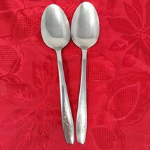 2X MARDI GRAS Stainless Silco Serving Spoon USA Silverware Flatware - $9.98