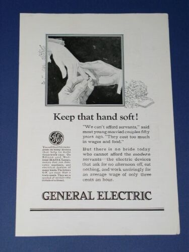 General Electric National Geographic Magazine Ad Vintage 1924 - $14.99