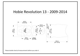 2009-2014 Hobie Revolution 13 Kayak Boat EVA Foam Deck Floor Pad Flooring - £118.62 GBP