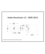 2009-2014 Hobie Revolution 13 Kayak Boat EVA Foam Deck Floor Pad Flooring - £118.14 GBP