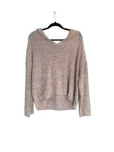 Women’s Loft Multicolor Knit Sweater w Hoodie Size Large - £12.81 GBP