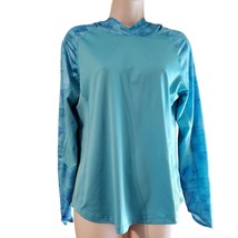 Nepallo Athletic Hooded Top Women&#39;s Sz Medium Blue Long Sleeve Hoodie - £8.71 GBP