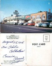 New Jersey Atlantic City Hackney&#39;s Seafood Restaurant Writing 1956 VTG Postcard - £7.39 GBP
